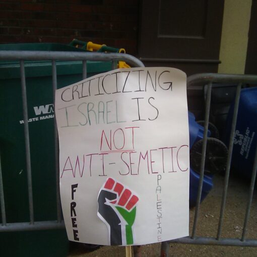 palestinian protest sign
