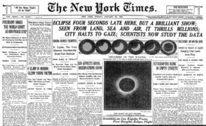 1925 solar eclipse